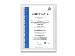 福建澳门威斯尼斯人软件技术有限公司ISOIEC27001：2017证书（英文版）