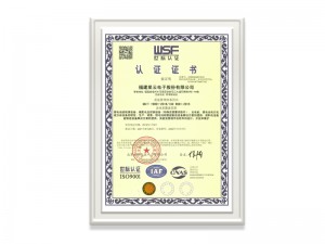 澳门威斯尼斯人app官方网站有限公司ISO9001证书（中文）